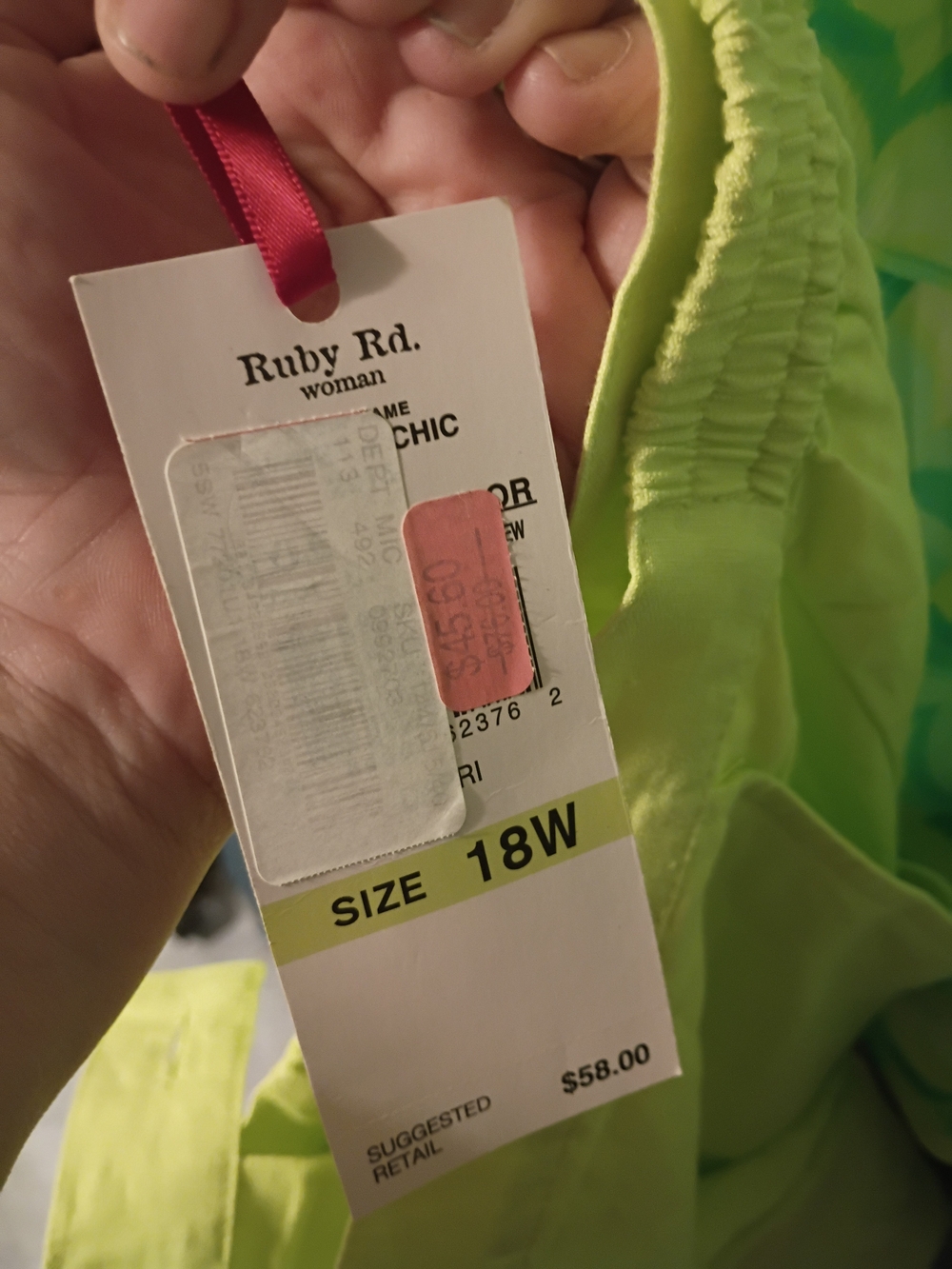 Ruby Rd. Bright green Capri's nwt size 18 - Picture 2 of 4